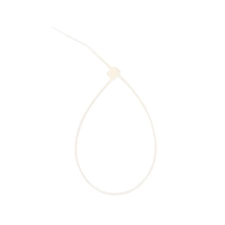 South Main Hardware Cable Tie, 8 in L, 2.1 in Max Bundle Dia., Natural, Nylon, 40 lb Strength, 500 PK 200103